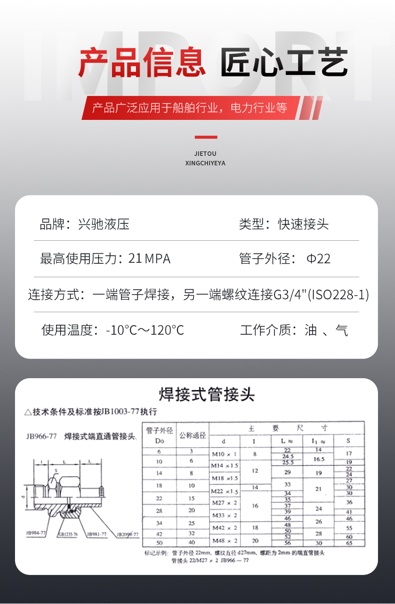 不銹鋼液壓接頭批發(fā)價格