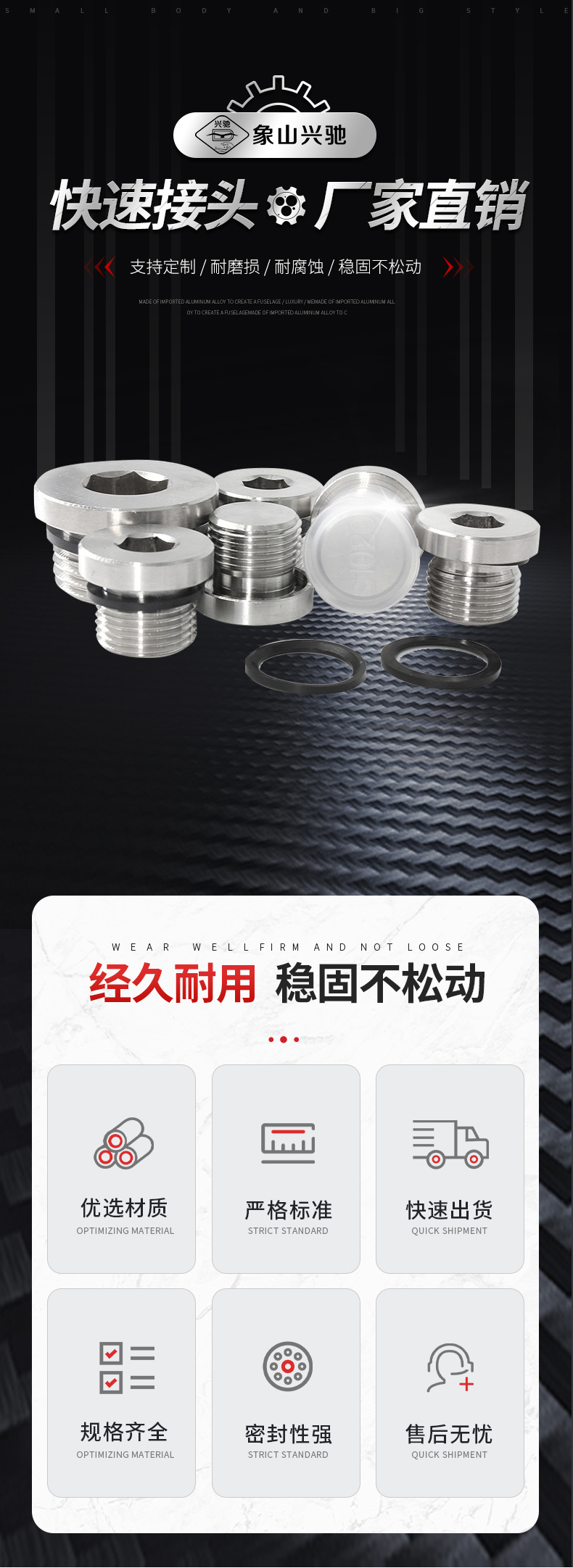 不銹鋼液壓接頭分類